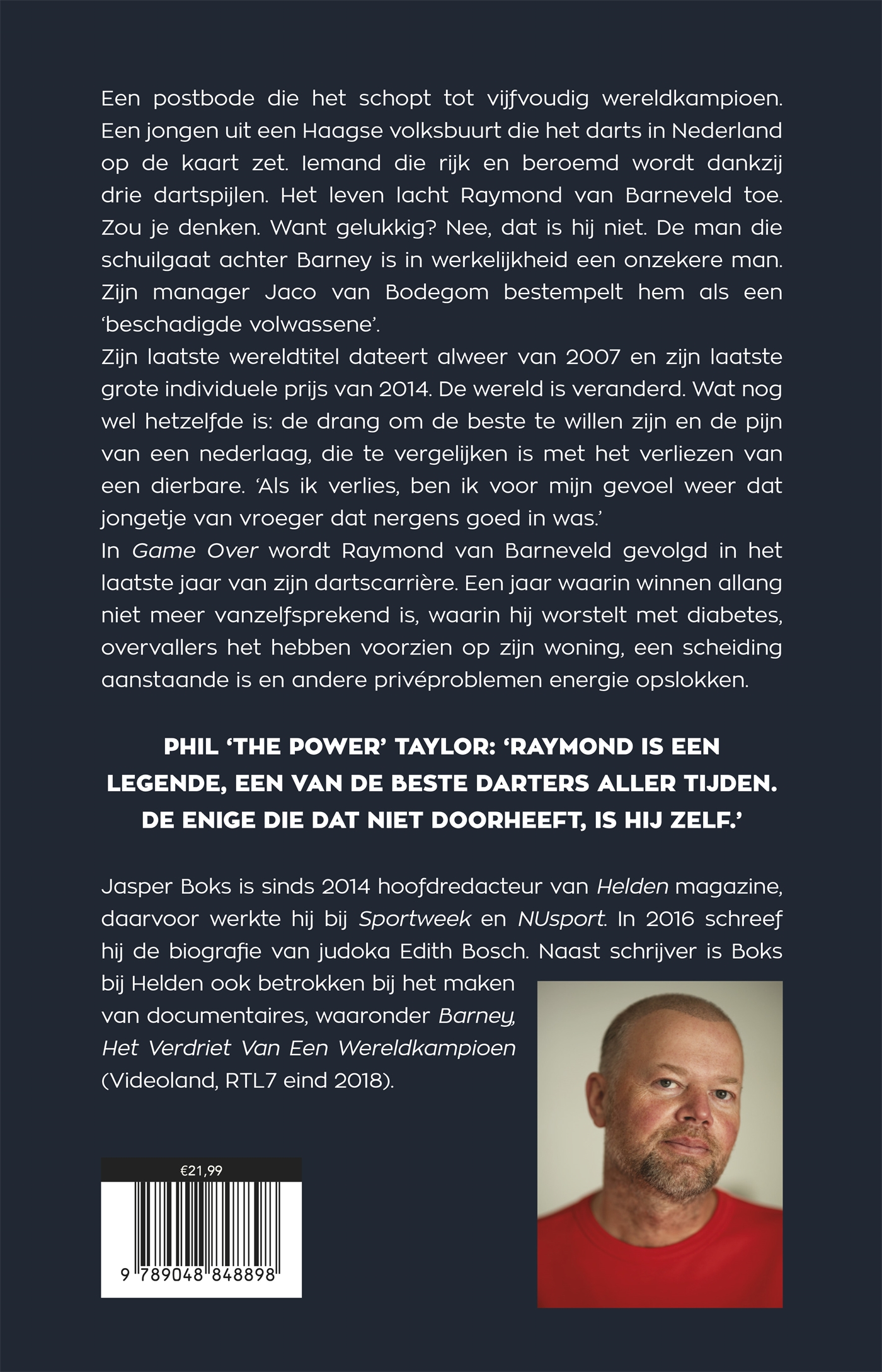 Achterkant van Raymond van Barneveld