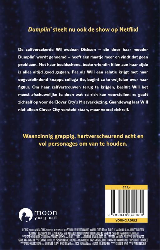Achterkant van Dumplin'