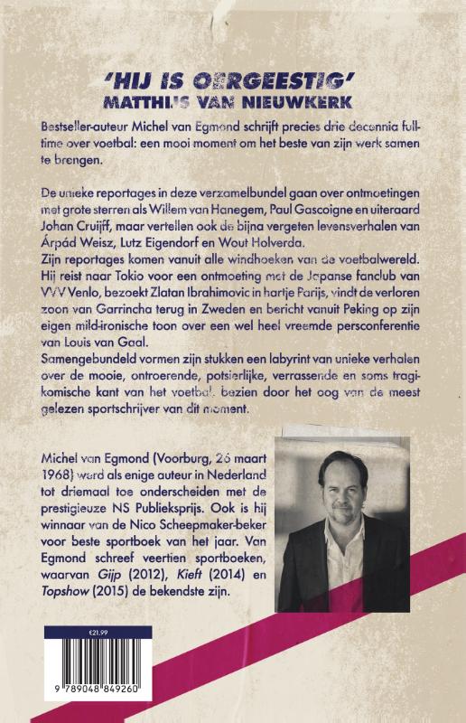 Achterkant van 14 gemiste oproepen van Cruijff