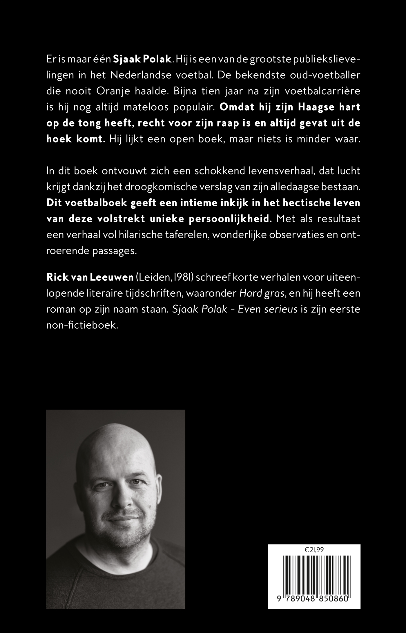 Achterkant van Sjaak Polak