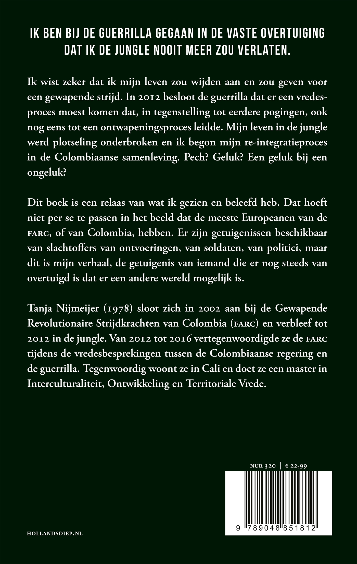 Achterkant van Tanja Nijmeijer