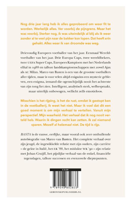 Achterkant van BASTA