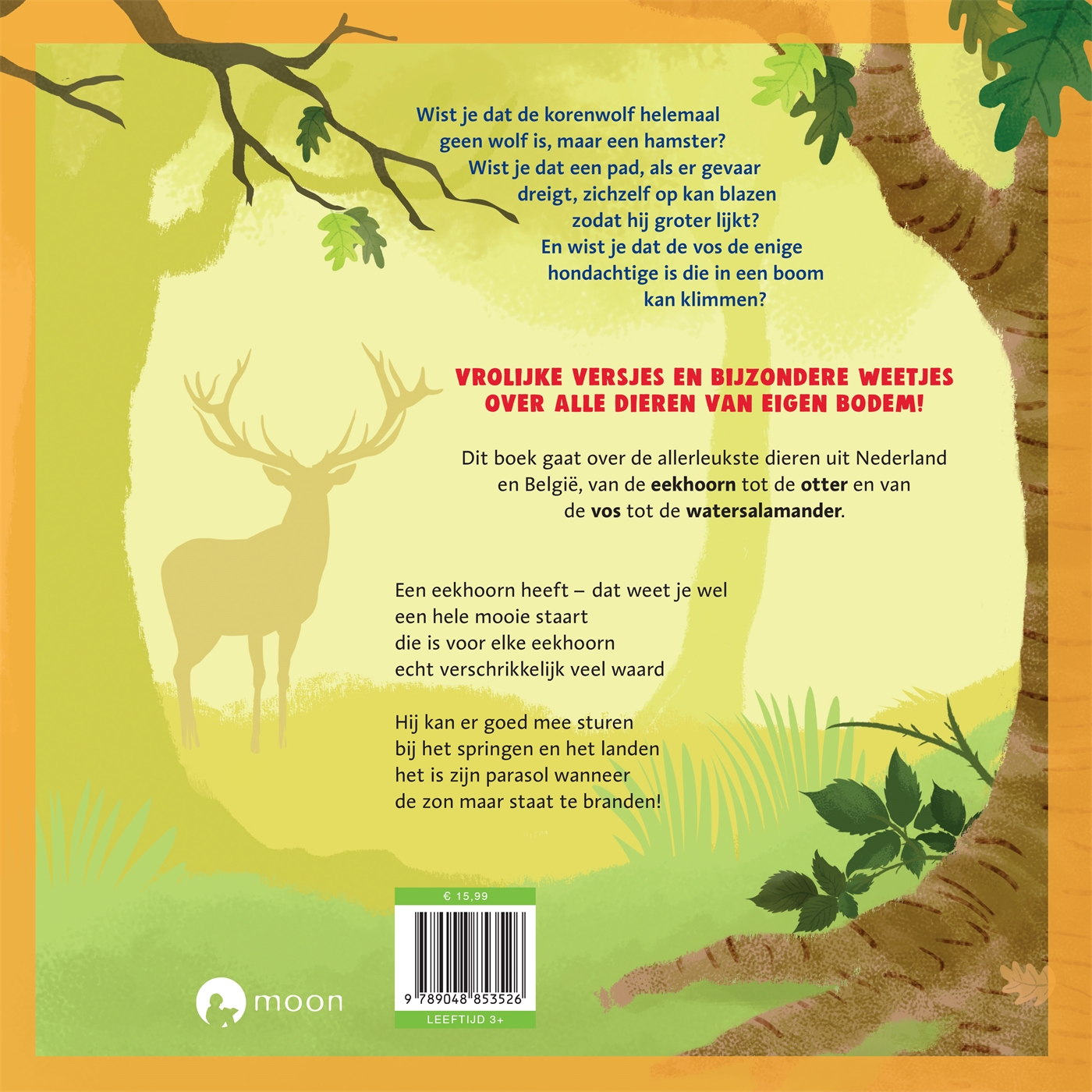 Achterkant van Het dikke vaderlandse dierenboek