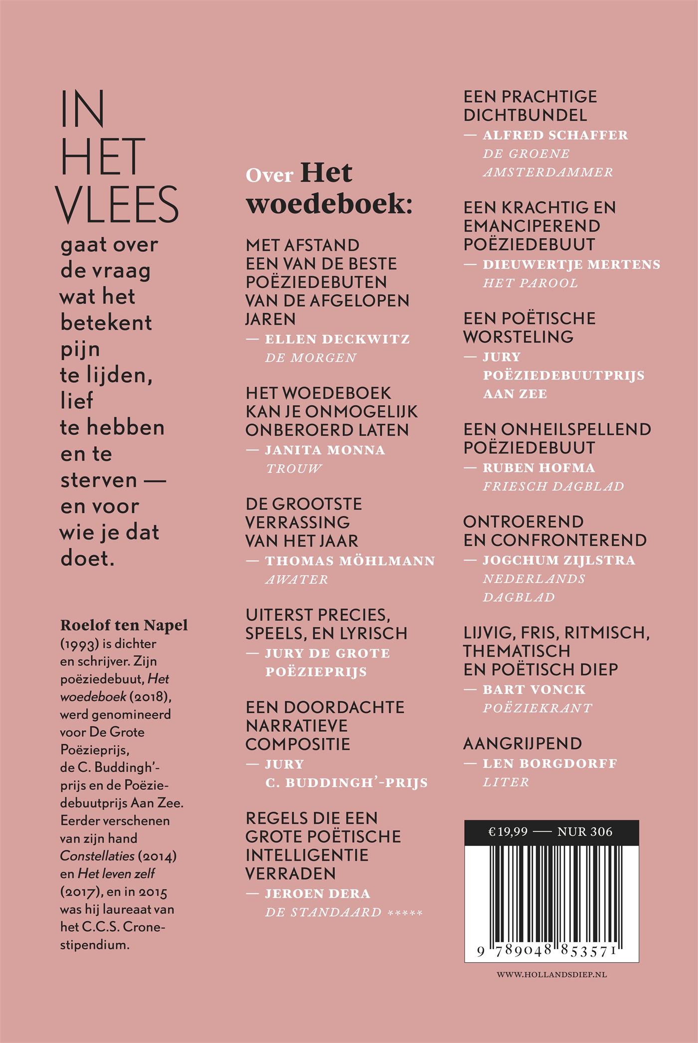 Achterkant van In het vlees