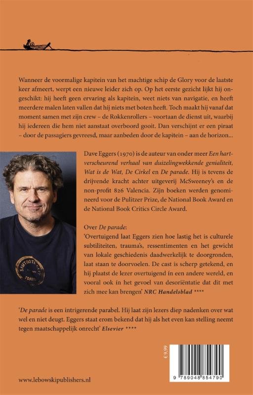 Achterkant van De kapitein en de Glory