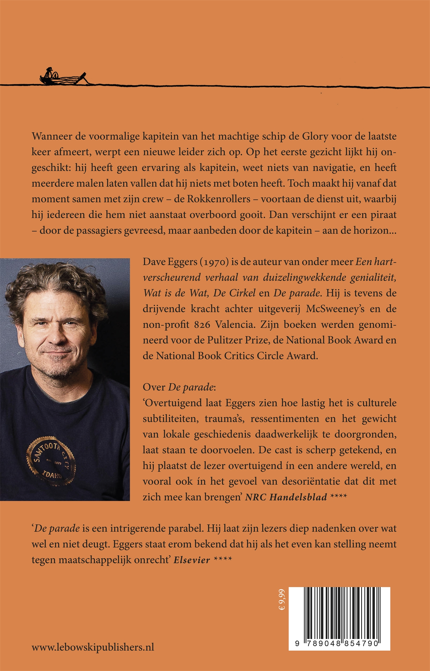 Achterkant van De kapitein en de Glory