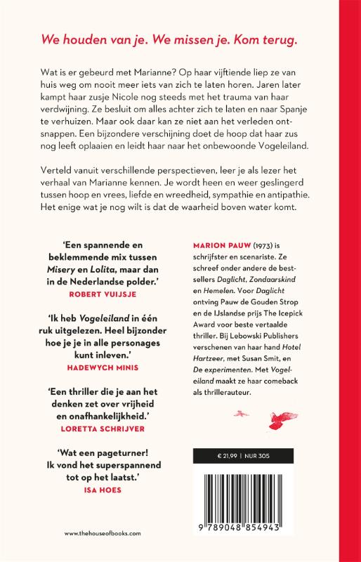 Achterkant van Vogeleiland