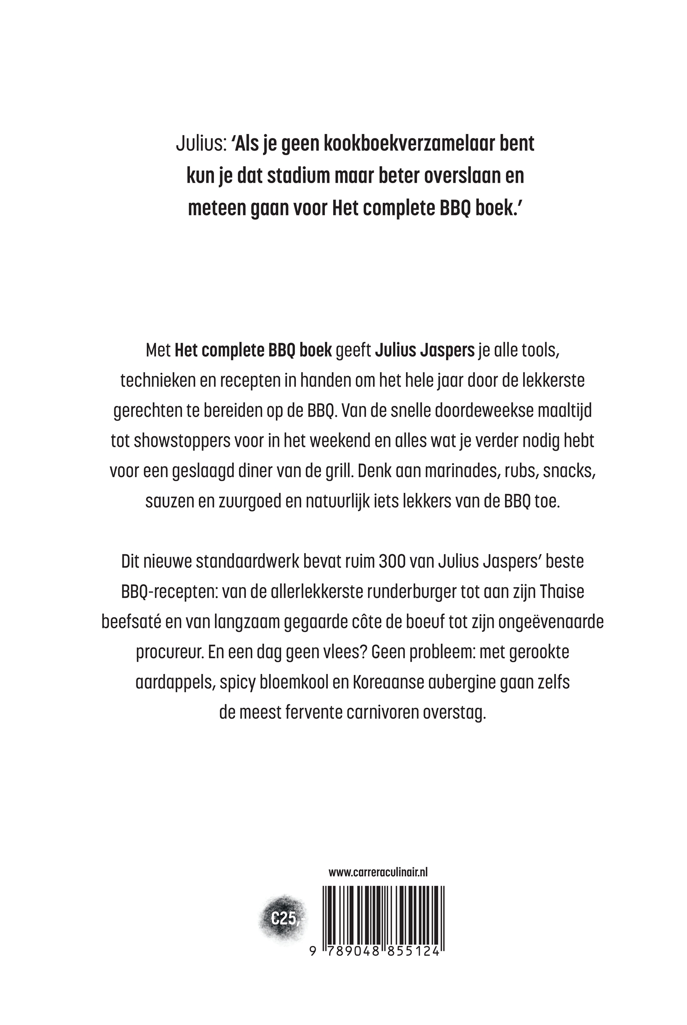 Achterkant van Het complete BBQ boek