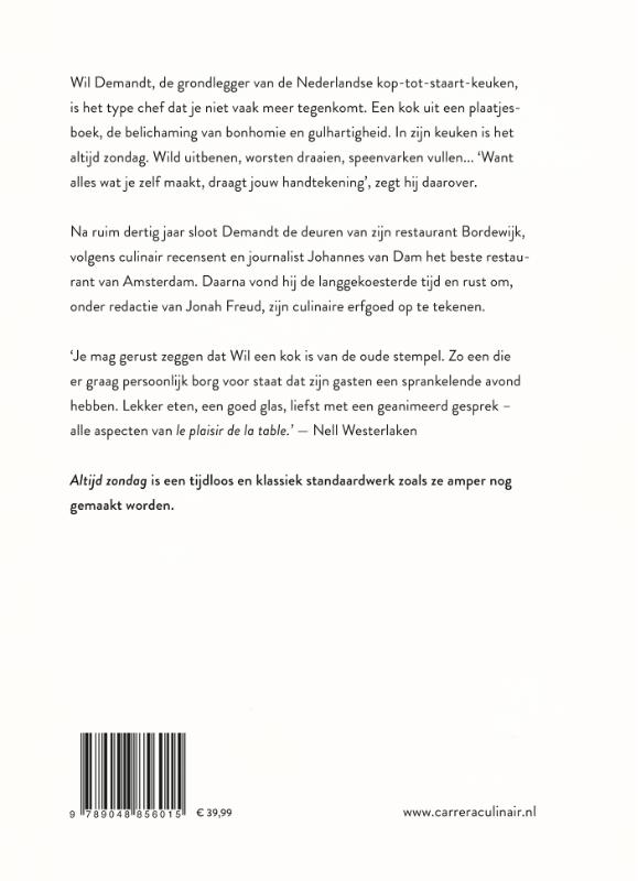 Achterkant van Altijd zondag