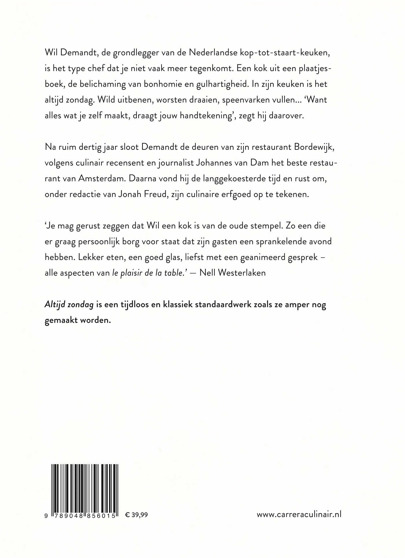 Achterkant van Altijd zondag