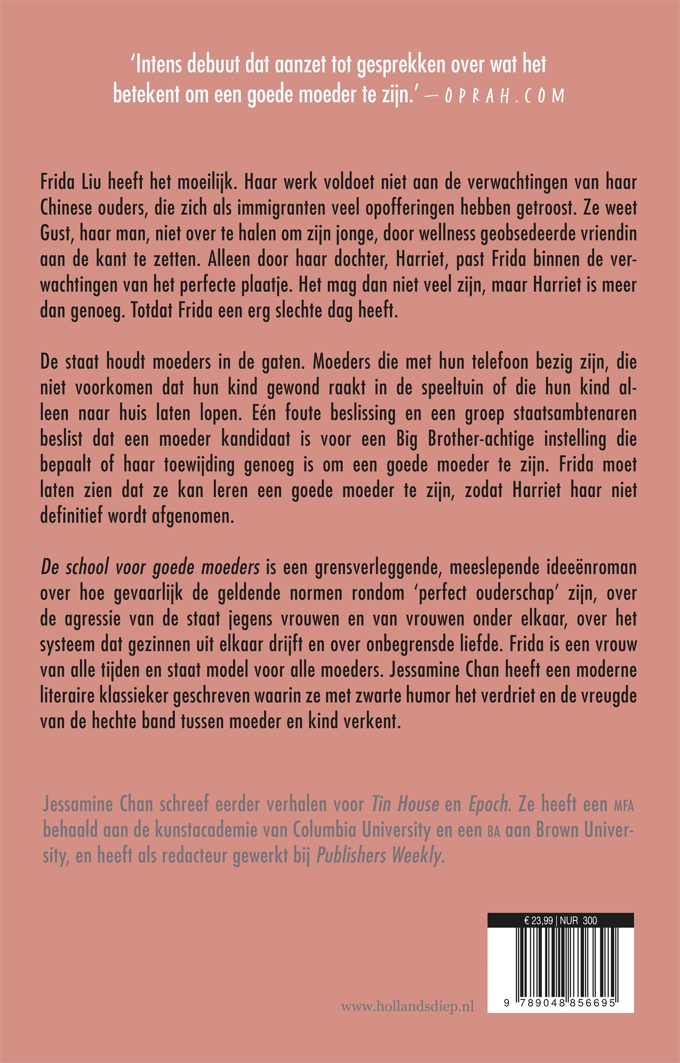 Achterkant van De school voor goede moeders