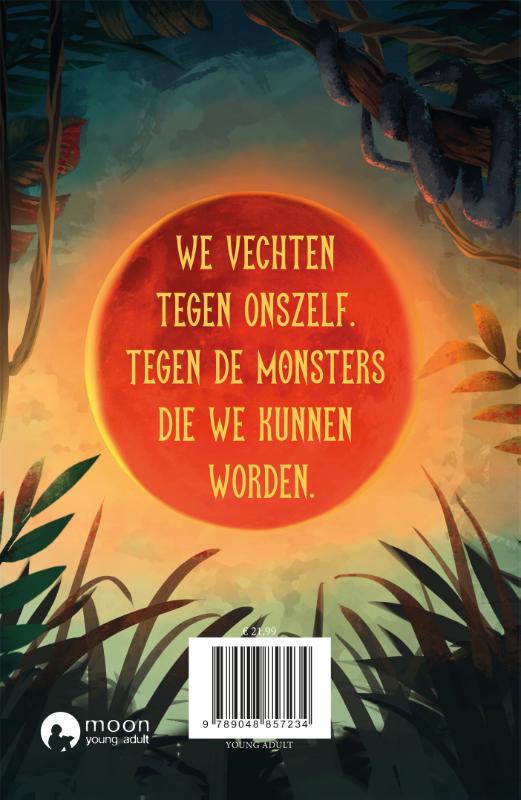Achterkant van In het vervloekte hart
