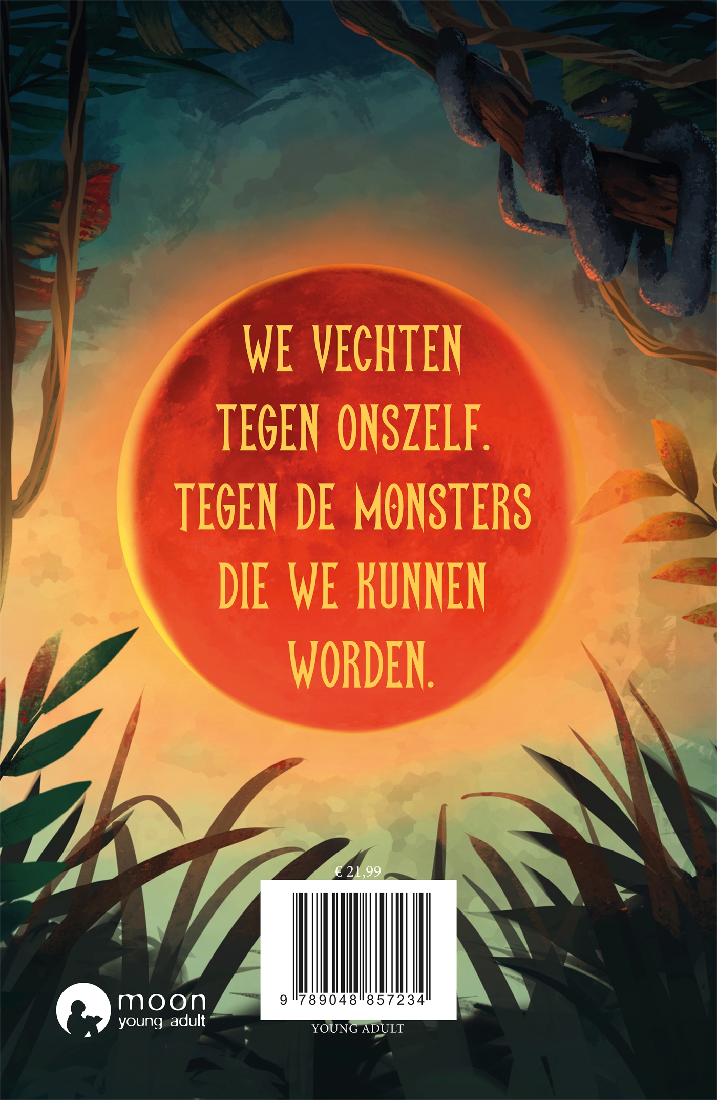 Achterkant van In het vervloekte hart