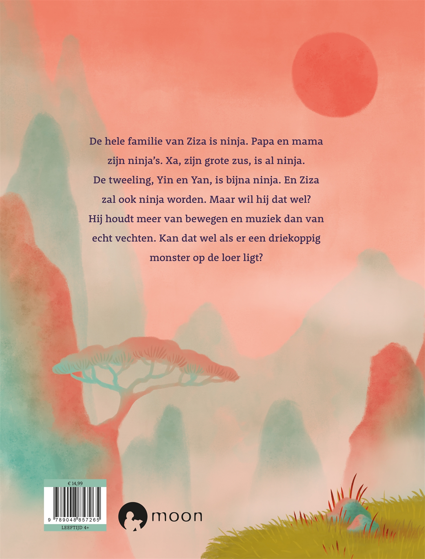 Achterkant van Ziza wil geen ninja zijn