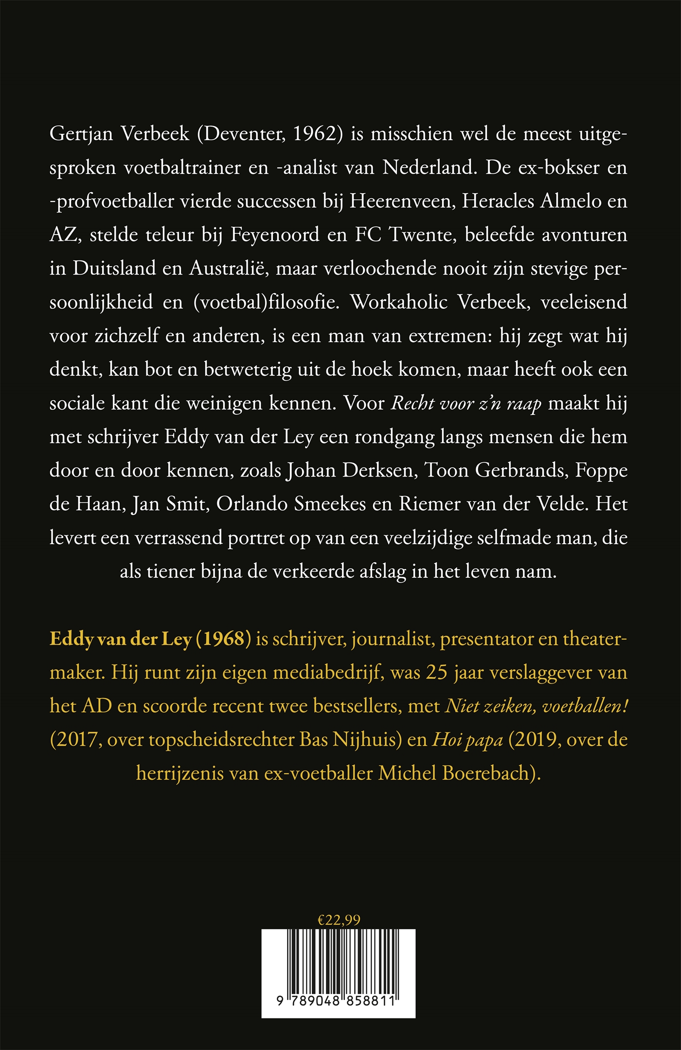 Achterkant van Gertjan Verbeek