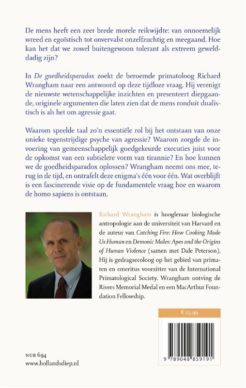 Achterkant van De goedheidsparadox