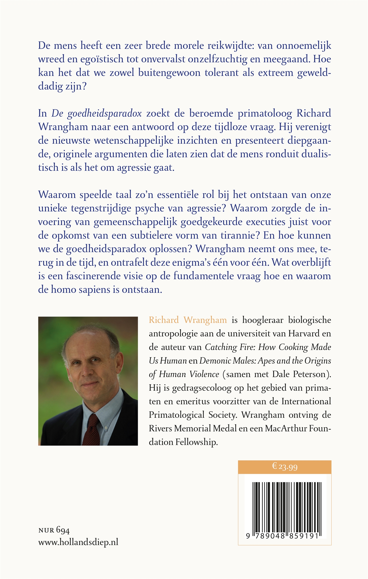 Achterkant van De goedheidsparadox