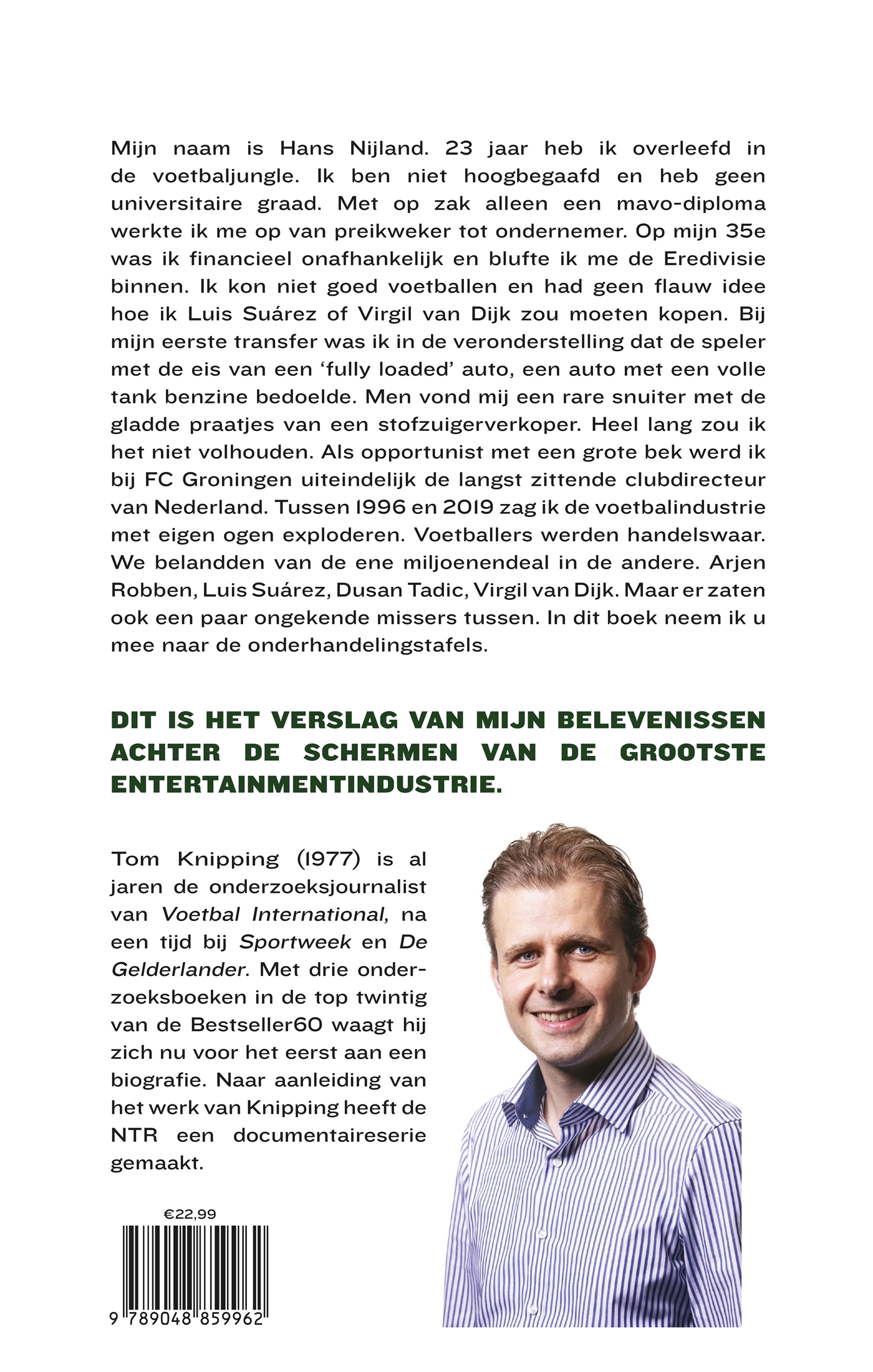 Achterkant van Hans Nijland