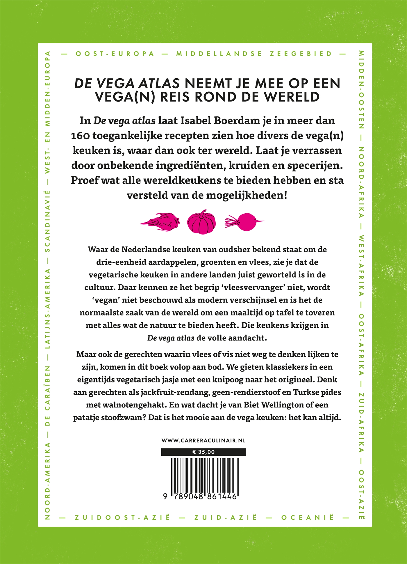 Achterkant van De vega atlas