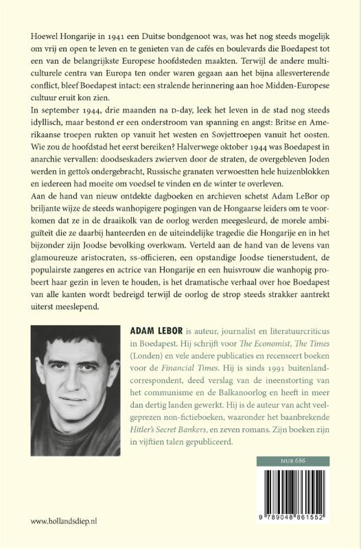 Achterkant van De laatste dagen van Boedapest