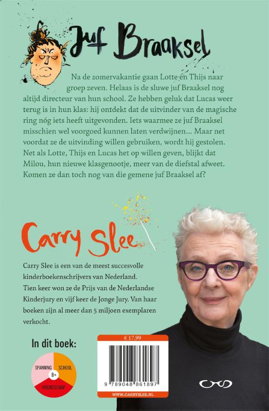 Achterkant van Juf Braaksel en de mysterieuze verdwijning