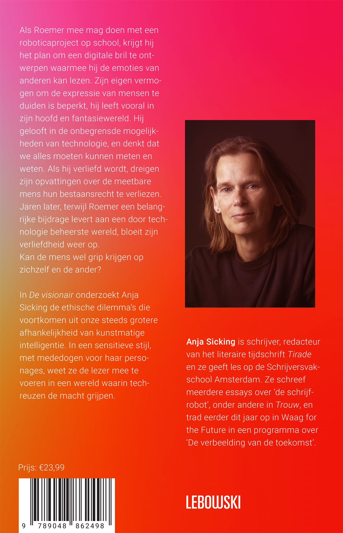 Achterkant van De visionair