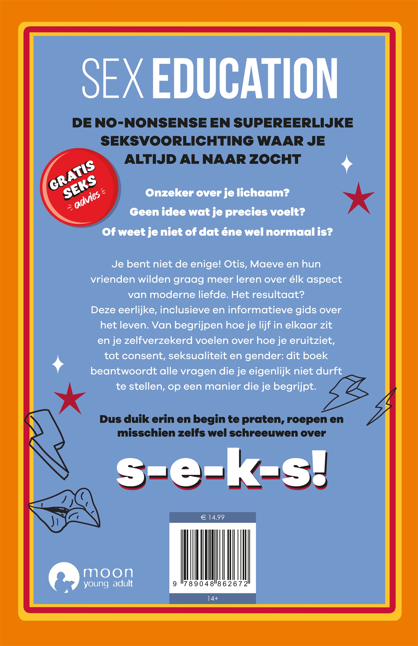 Achterkant van Sex Education - Eerste hulp bij het leven