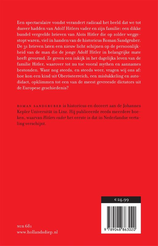 Achterkant van Hitlers vader