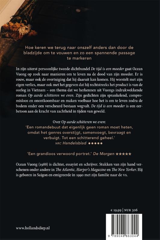 Achterkant van De tijd is een moeder