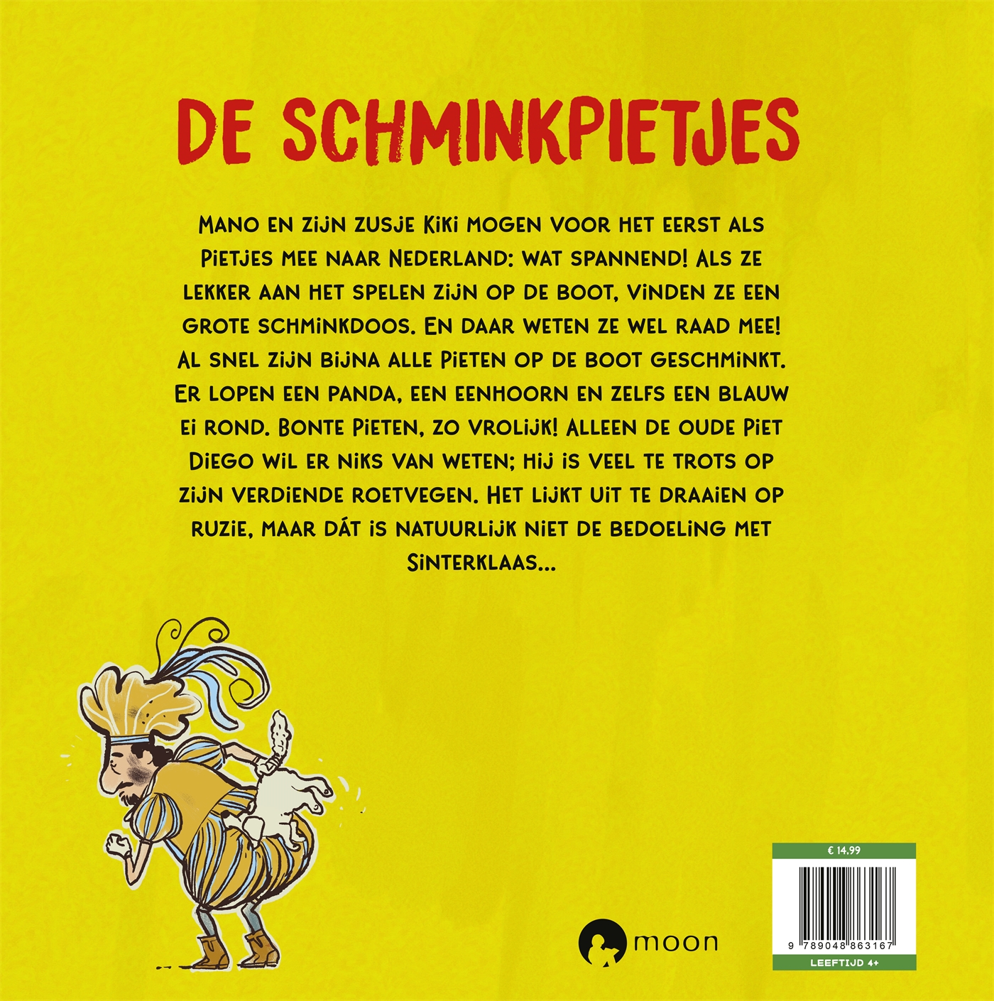 Achterkant van De schminkpietjes