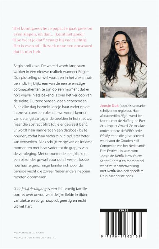 Achterkant van Ik zie je bij de uitgang