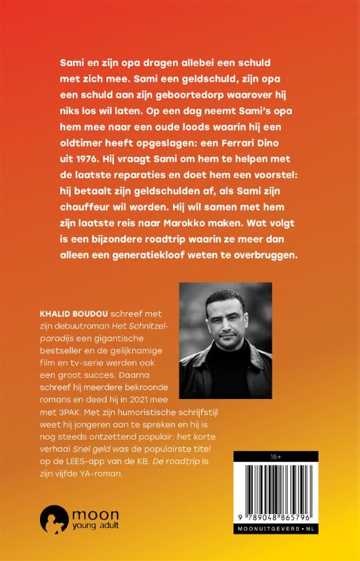 Achterkant van De roadtrip