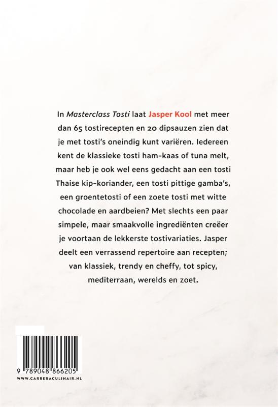 Achterkant van Tosti