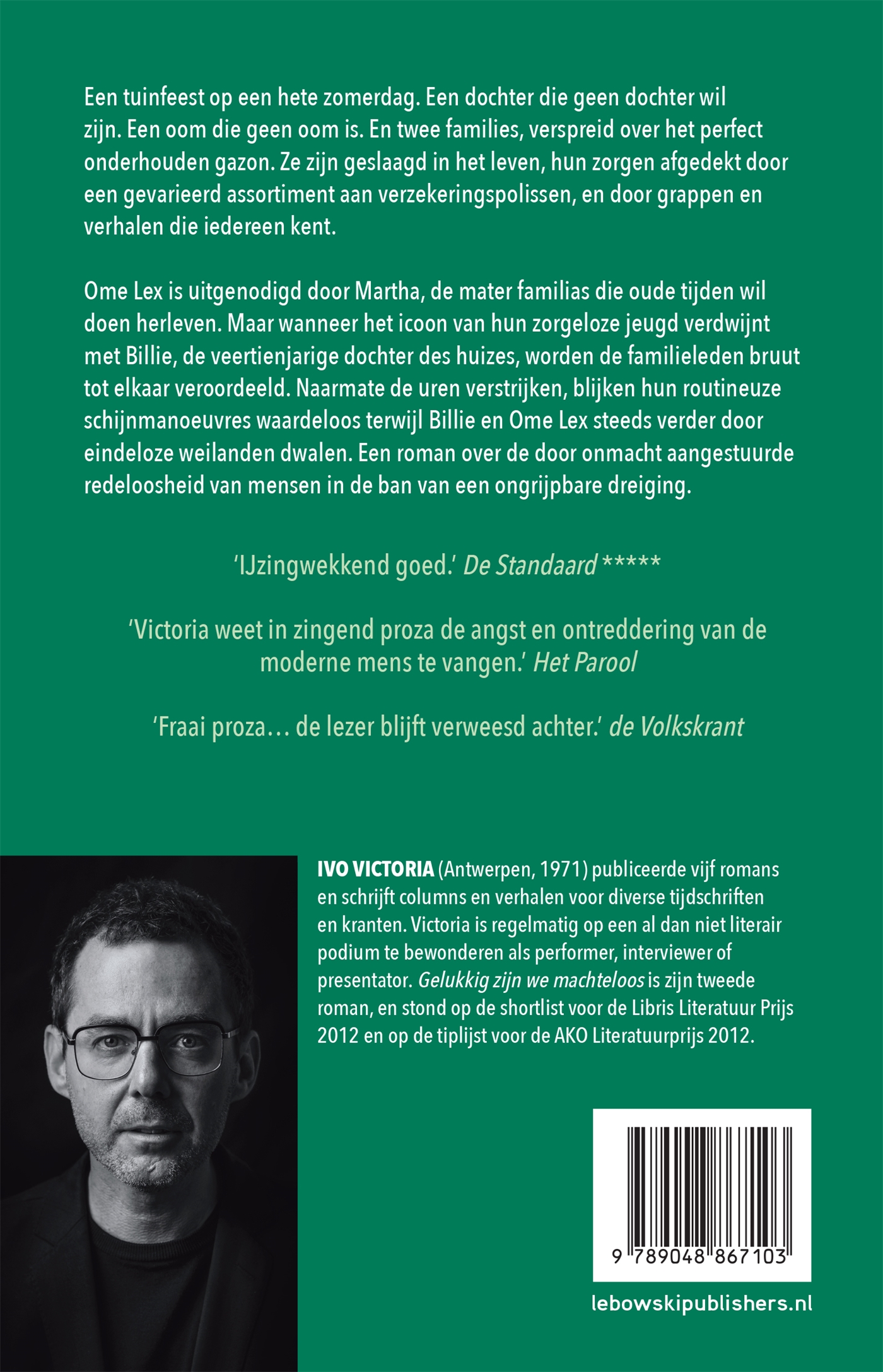 Achterkant van Gelukkig zijn we machteloos