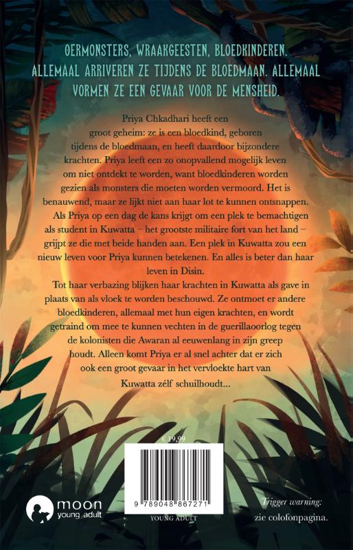 Achterkant van In het vervloekte hart