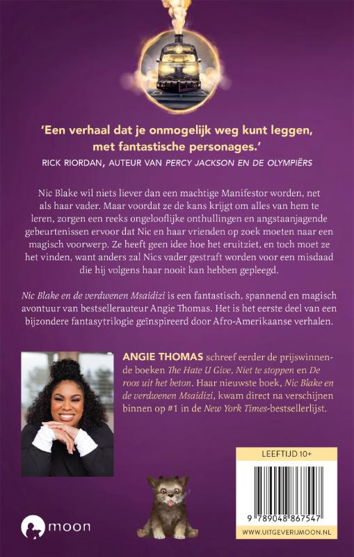 Achterkant van Nic Blake en de verdwenen Msaidizi