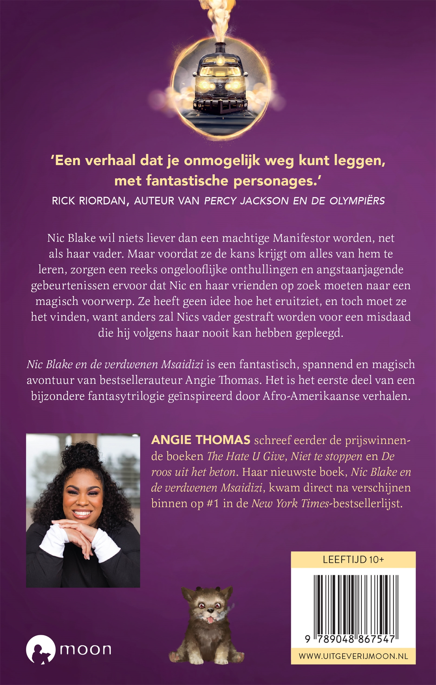 Achterkant van Nic Blake en de verdwenen Msaidizi