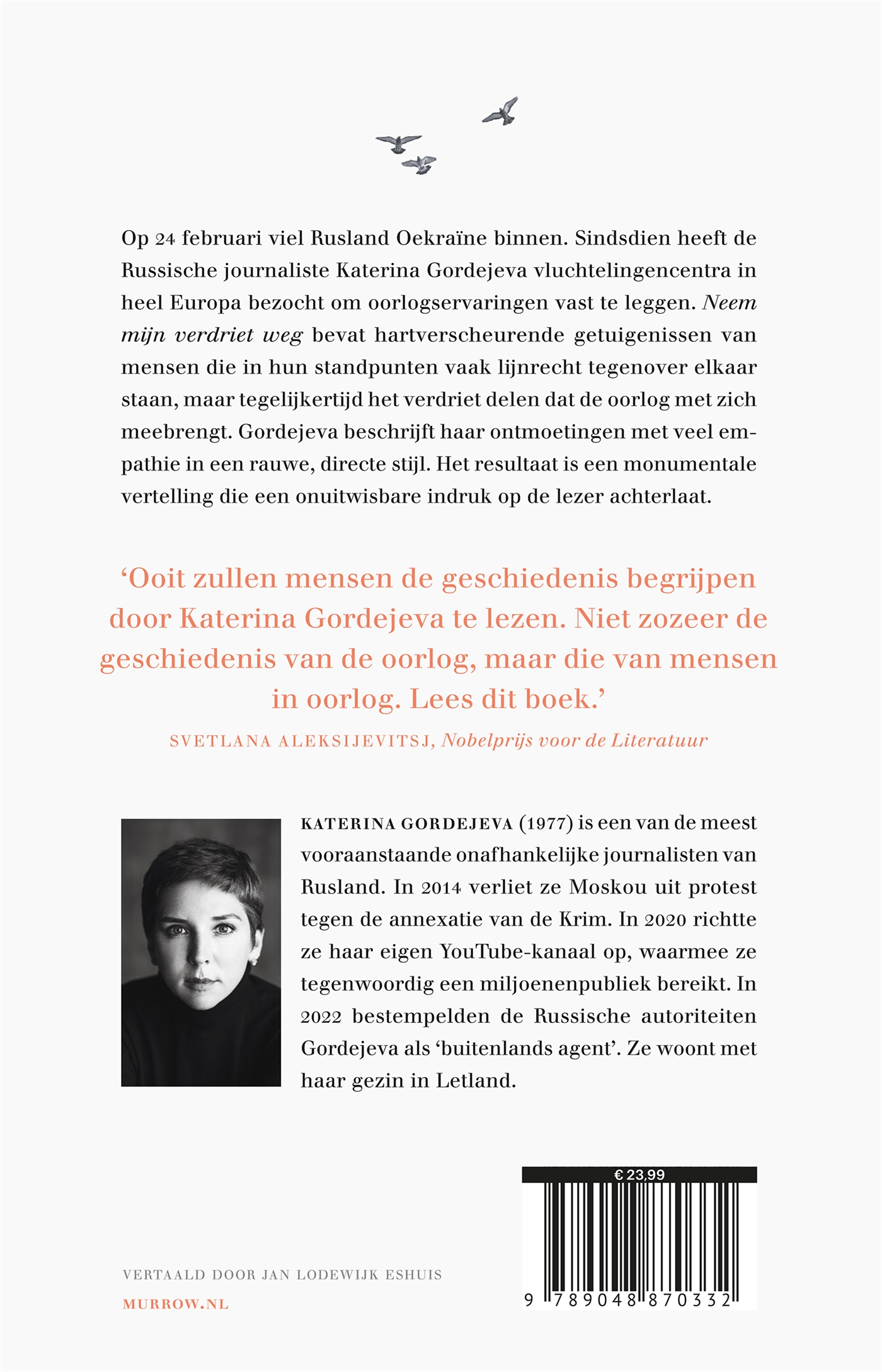 Achterkant van Neem mijn verdriet weg