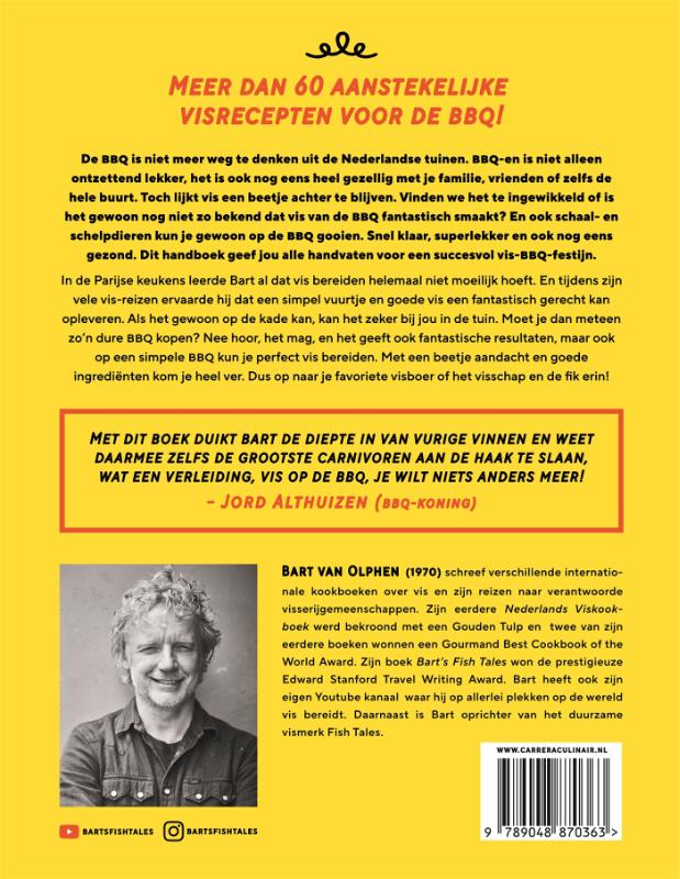 Achterkant van Vis van de BBQ