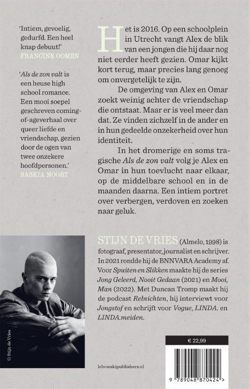 Achterkant van Als de zon valt