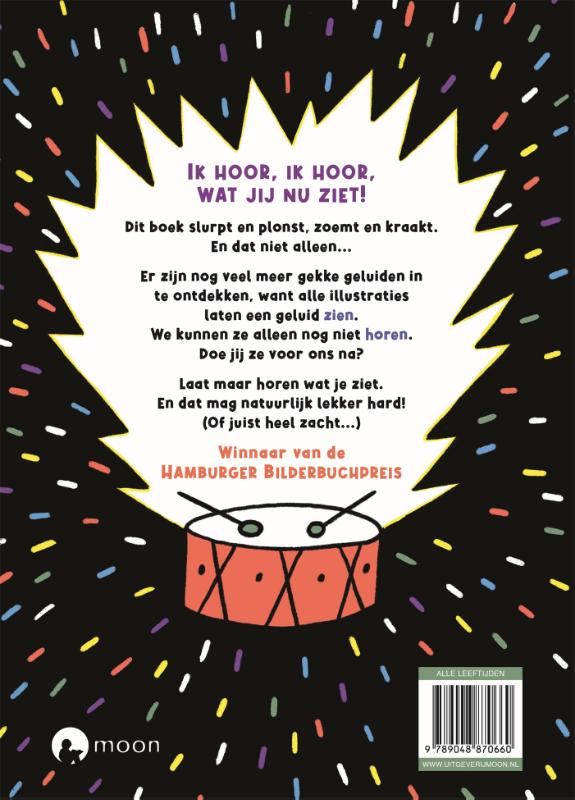 Achterkant van Wroaaaah! doet de leeuw