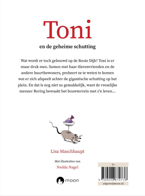 Achterkant van Toni en de geheime schutting
