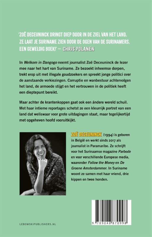Achterkant van Welkom in Dangogo