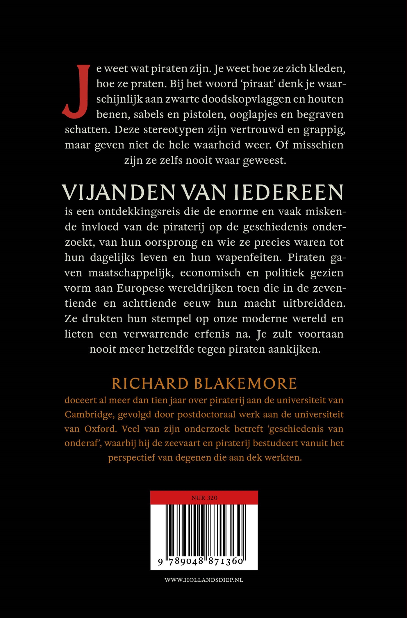 Achterkant van Vijanden van iedereen