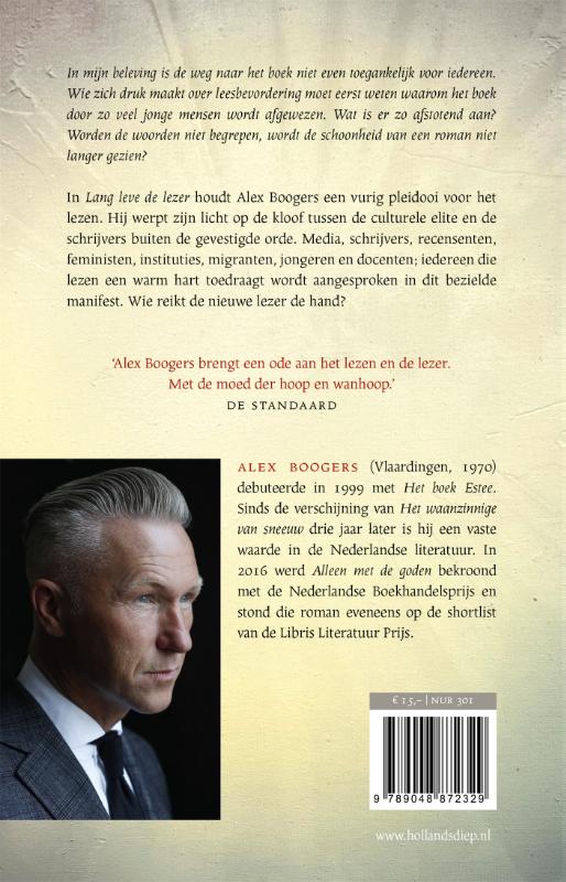 Achterkant van Lang leve de lezer