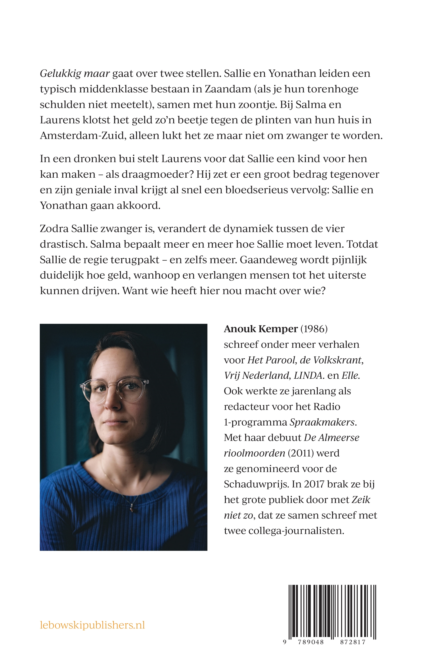 Achterkant van Gelukkig maar
