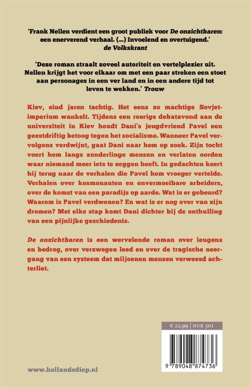 Achterkant van De onzichtbaren