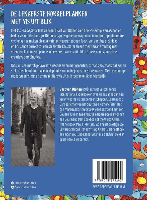 Achterkant van Vis van de plank