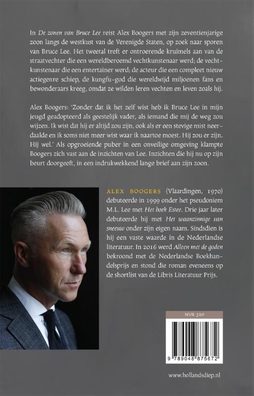 Achterkant van De zonen van Bruce Lee