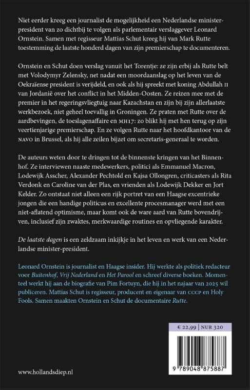 Achterkant van De laatste dagen